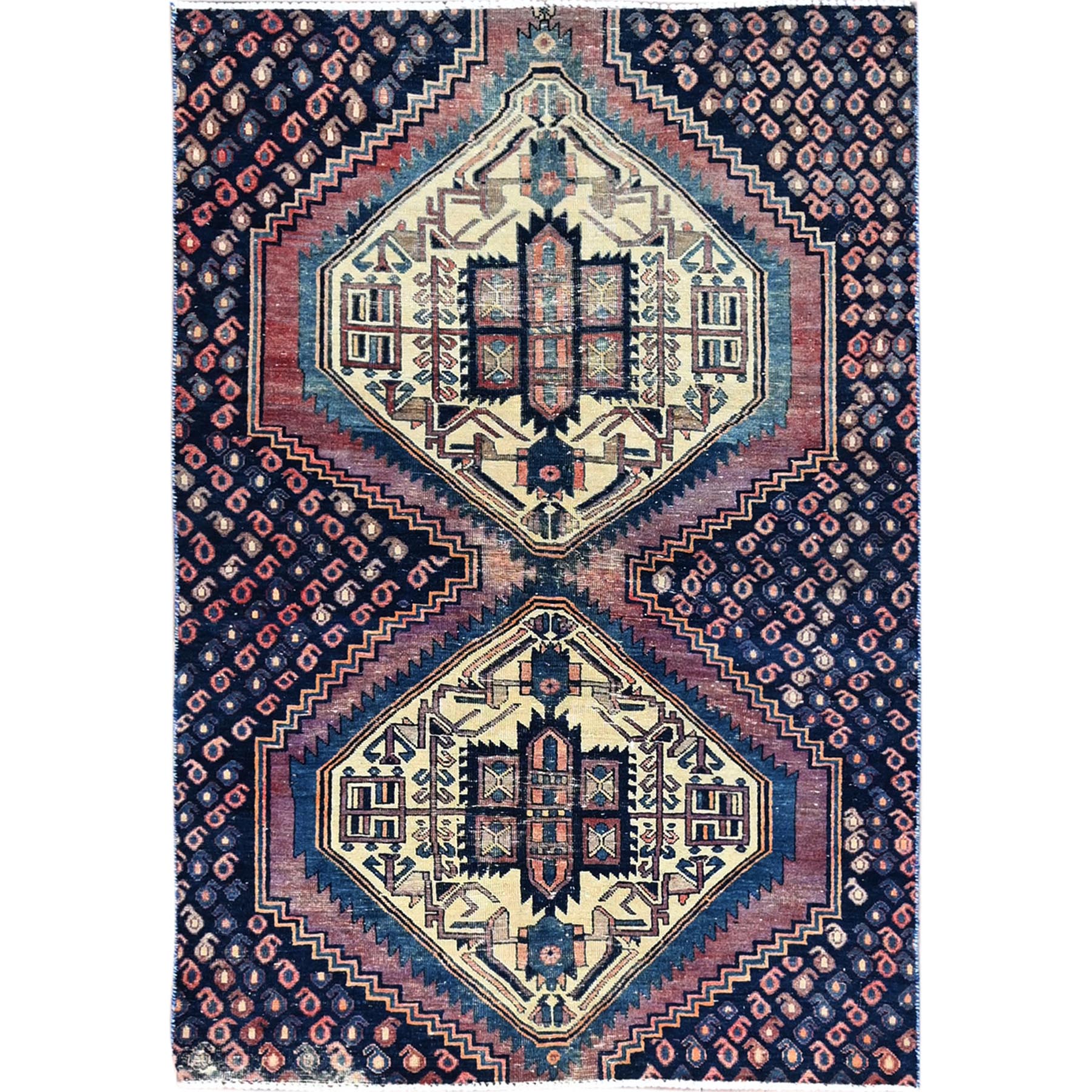Overdyed & Vintage Rugs LUV774405